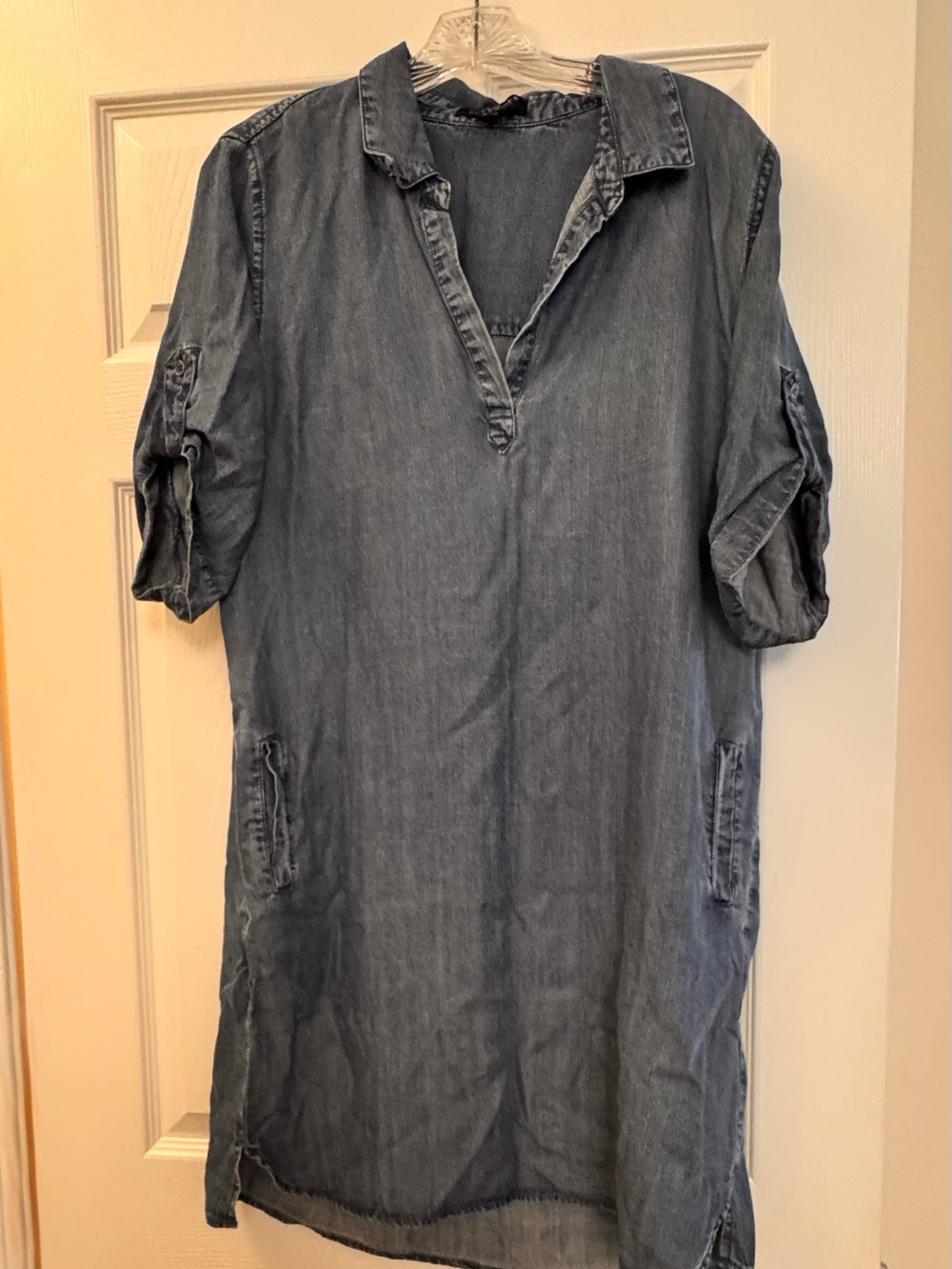 VELVET HEART blue denim dress.  SIZE LARGE.